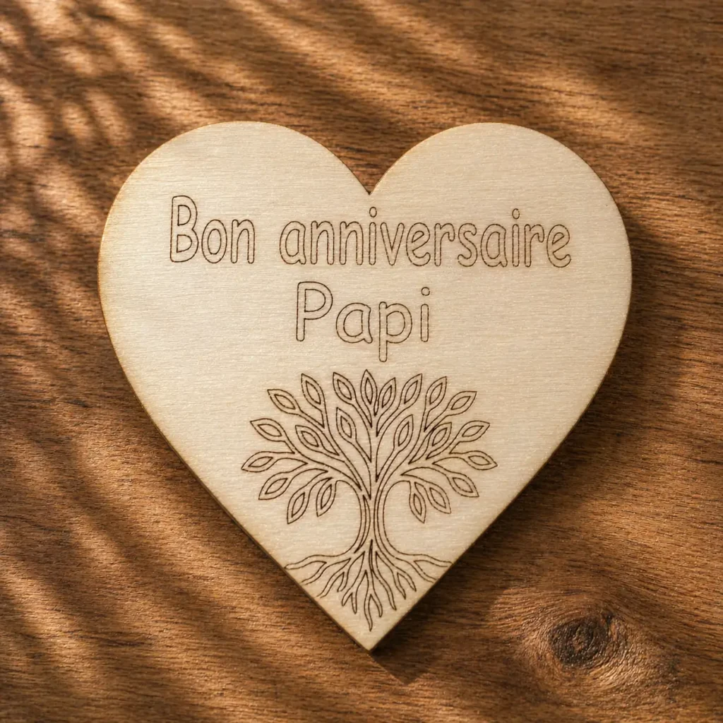 Magnet en bois personnalisé