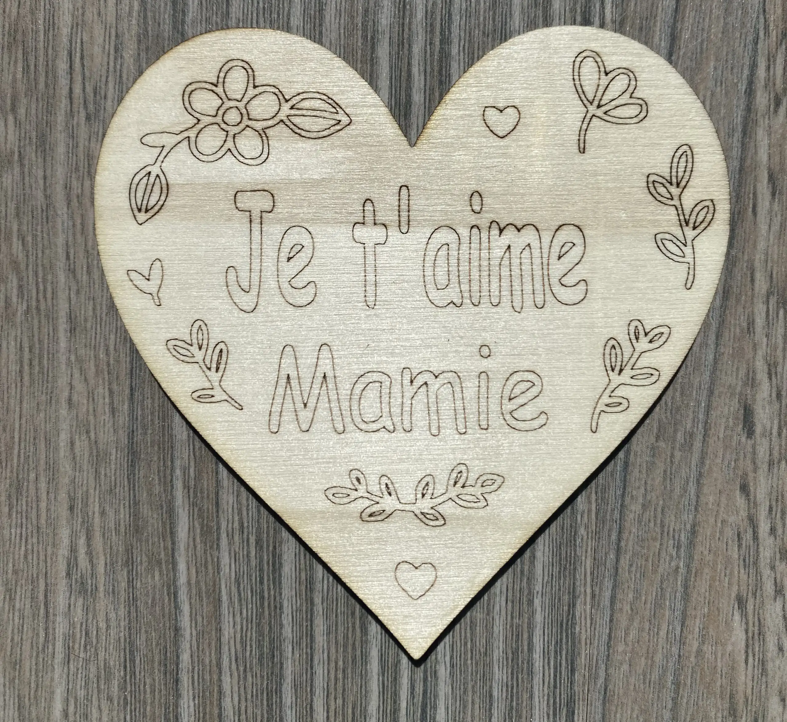 Magnet en bois personnalisé