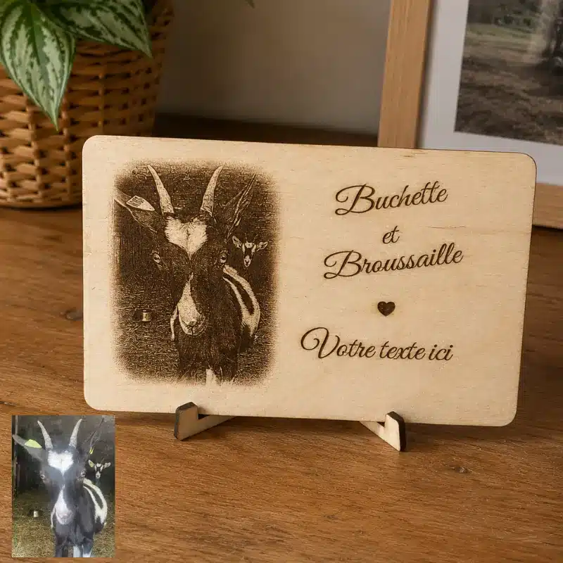 Plaque personnalisée en bois pour animaux – Image 3